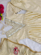 KEDIYA Style Real Mirror Work Kurti Plazzo Set