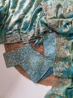Pure soft Fandy Satin Silk Saree