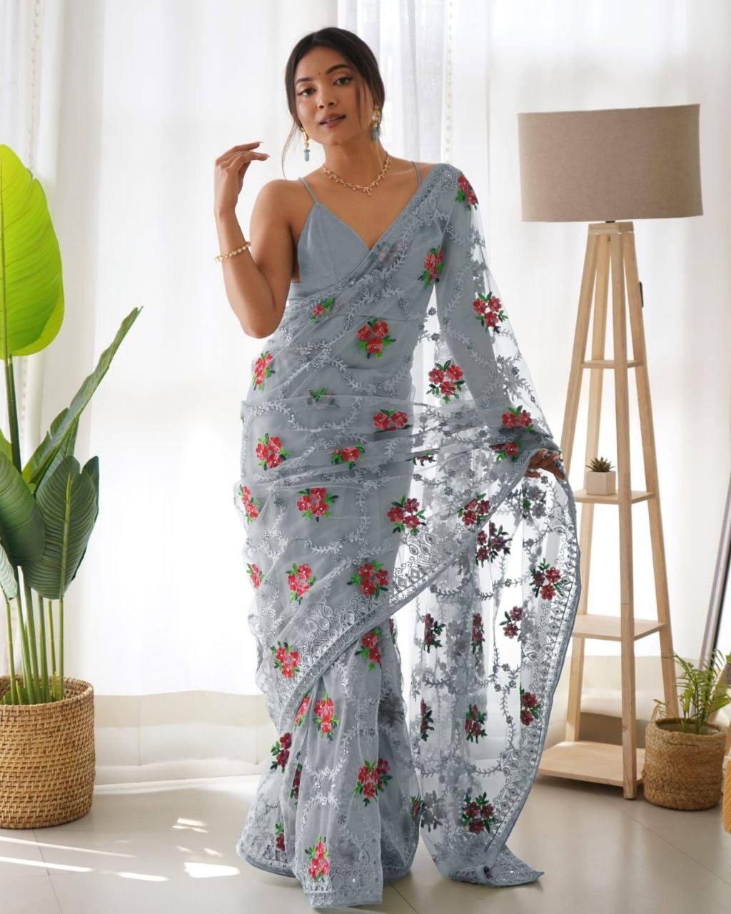 Heavy Butterfly Net Most Demanding Saree