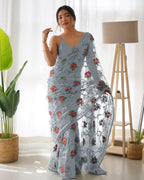Heavy Butterfly Net Most Demanding Saree