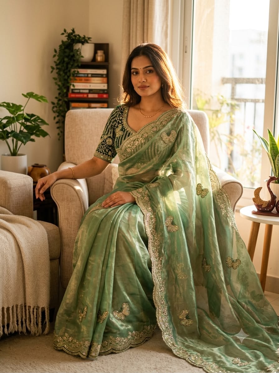Skft Frendy Satin Saree