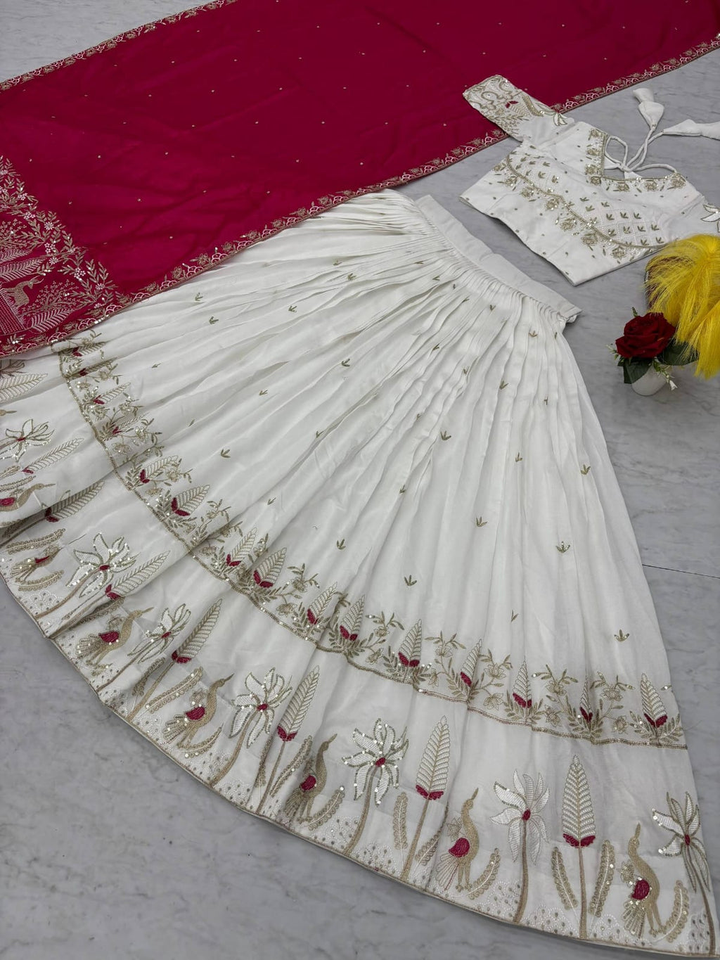 Vichitra Silk Festival Lehenga Choli
