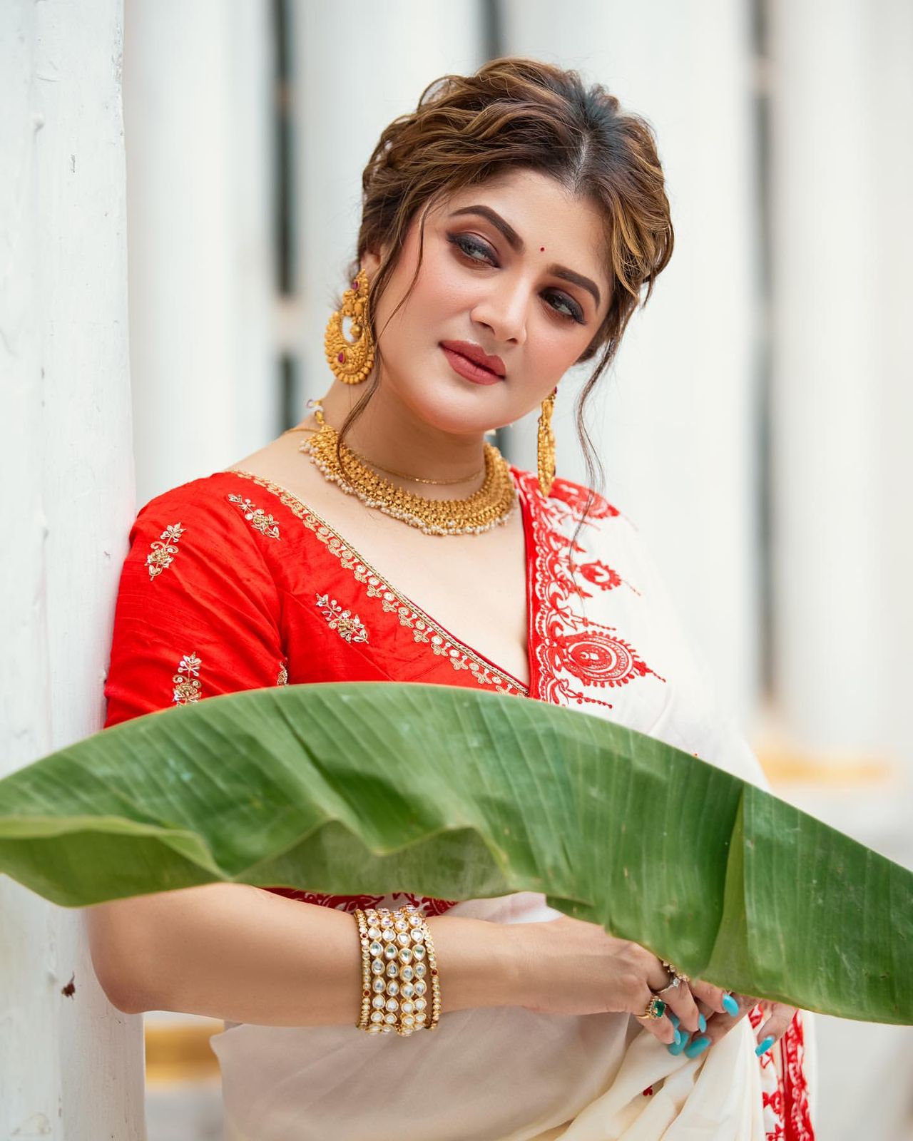 Soft Catonic Rangoli Silk Saree