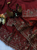 Soft Rangoli Silk Sequence Saree