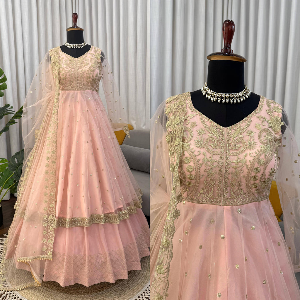 Fox Georgette Wedding Gown