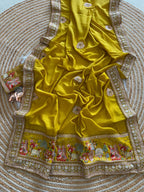 Very Soft nd Elegant Rich look vichitra silk saree