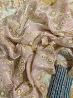 SOFT SATIN ORGANZA SAREE