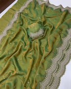 Multi Emrodairy Work Saree