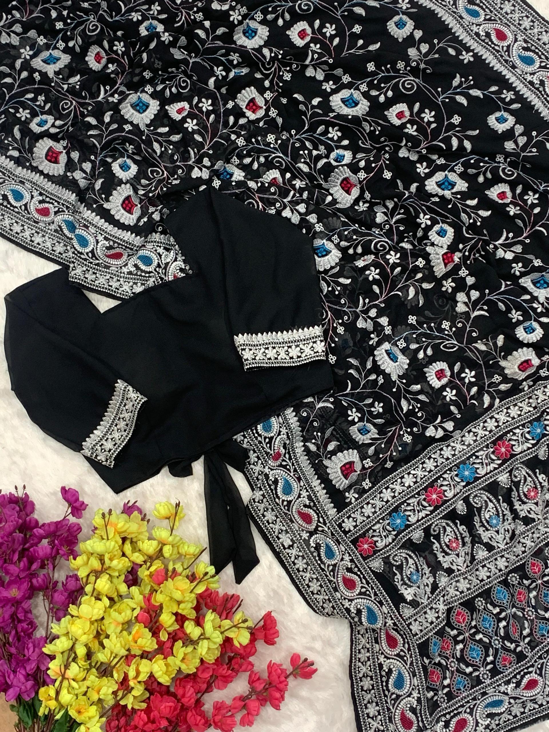 Premium Faux Georgette Fabric Saree