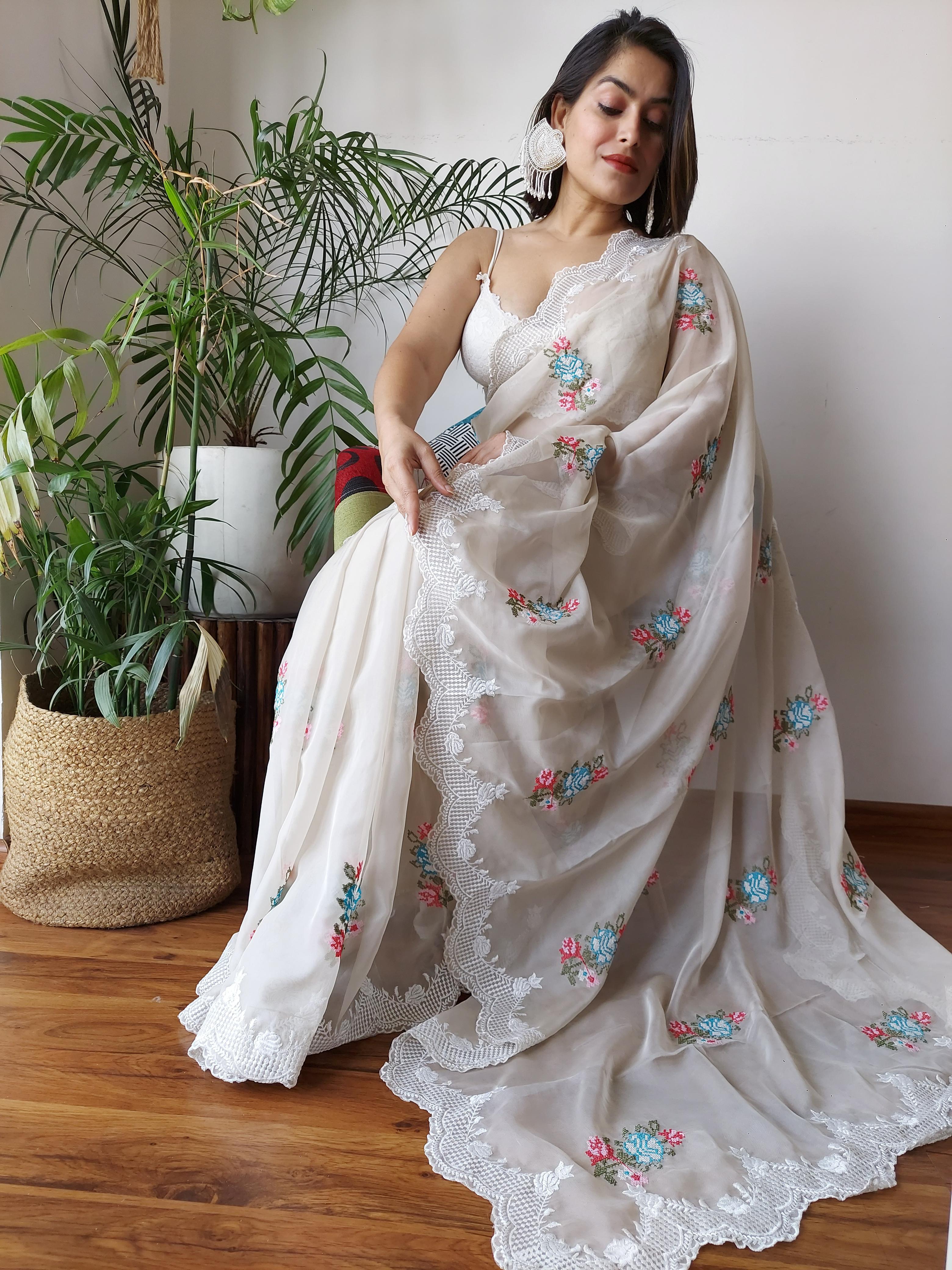 EMBORIDARY WORK SAREE