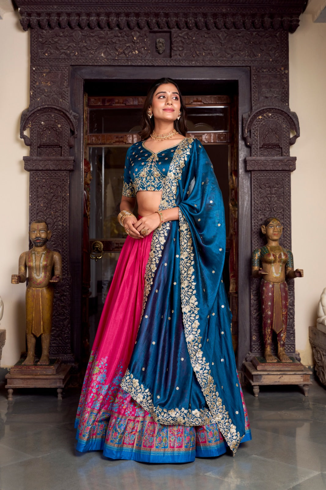 TASAR SILK LEHENGA CHOLI