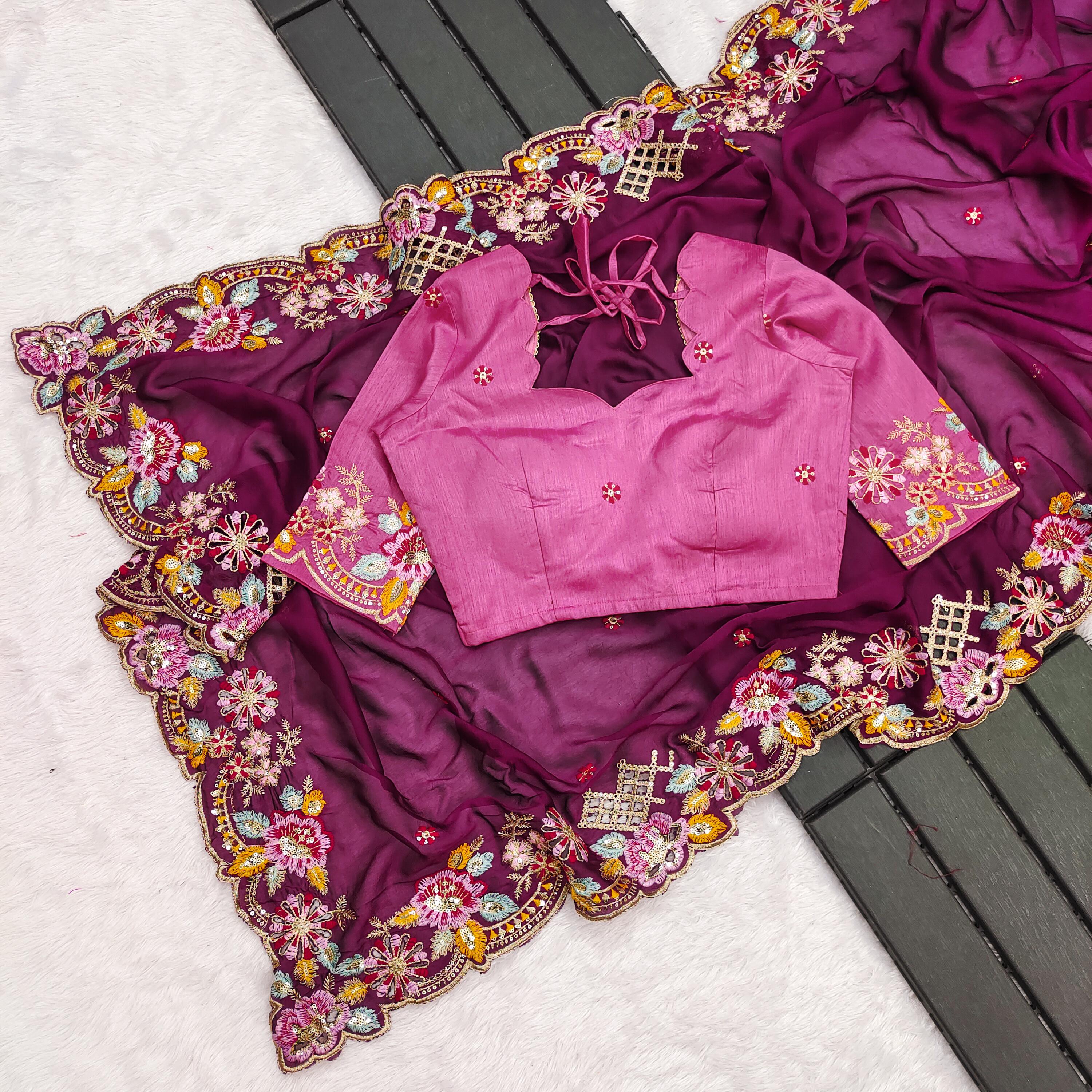 Premium Noha Crush Saree