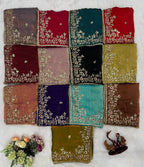 Frendy Chiffon Beautiful Sequence Saree Multicolore