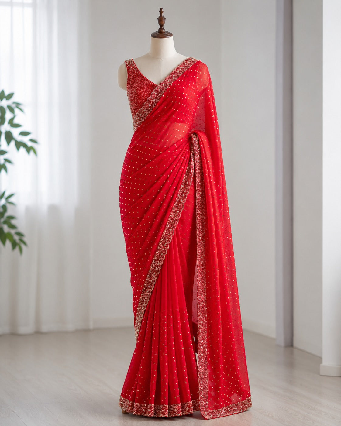 Space Silk Butti Saree