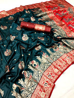 Pure paithani type Banarasi silk saree