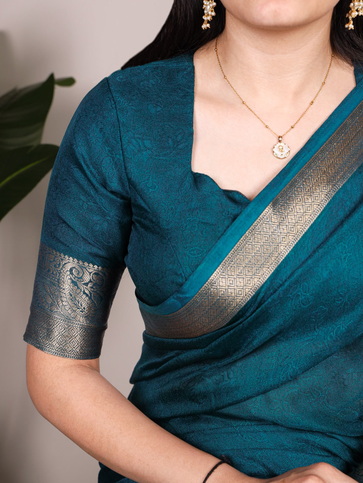 Mass Mello Zari Weaving Work Saree