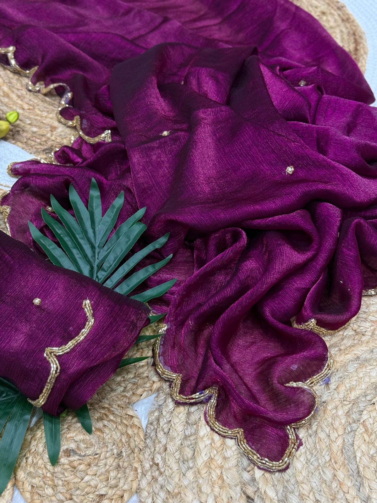 Space Chiffon Silk Saree