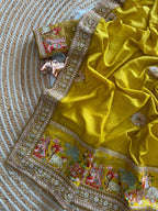 Very Soft nd Elegant Rich look vichitra silk saree