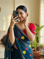 Soft Rangoli Silk Saree With Embroidery Work