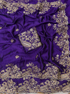 Pure Rangoli Silk Purple Saree