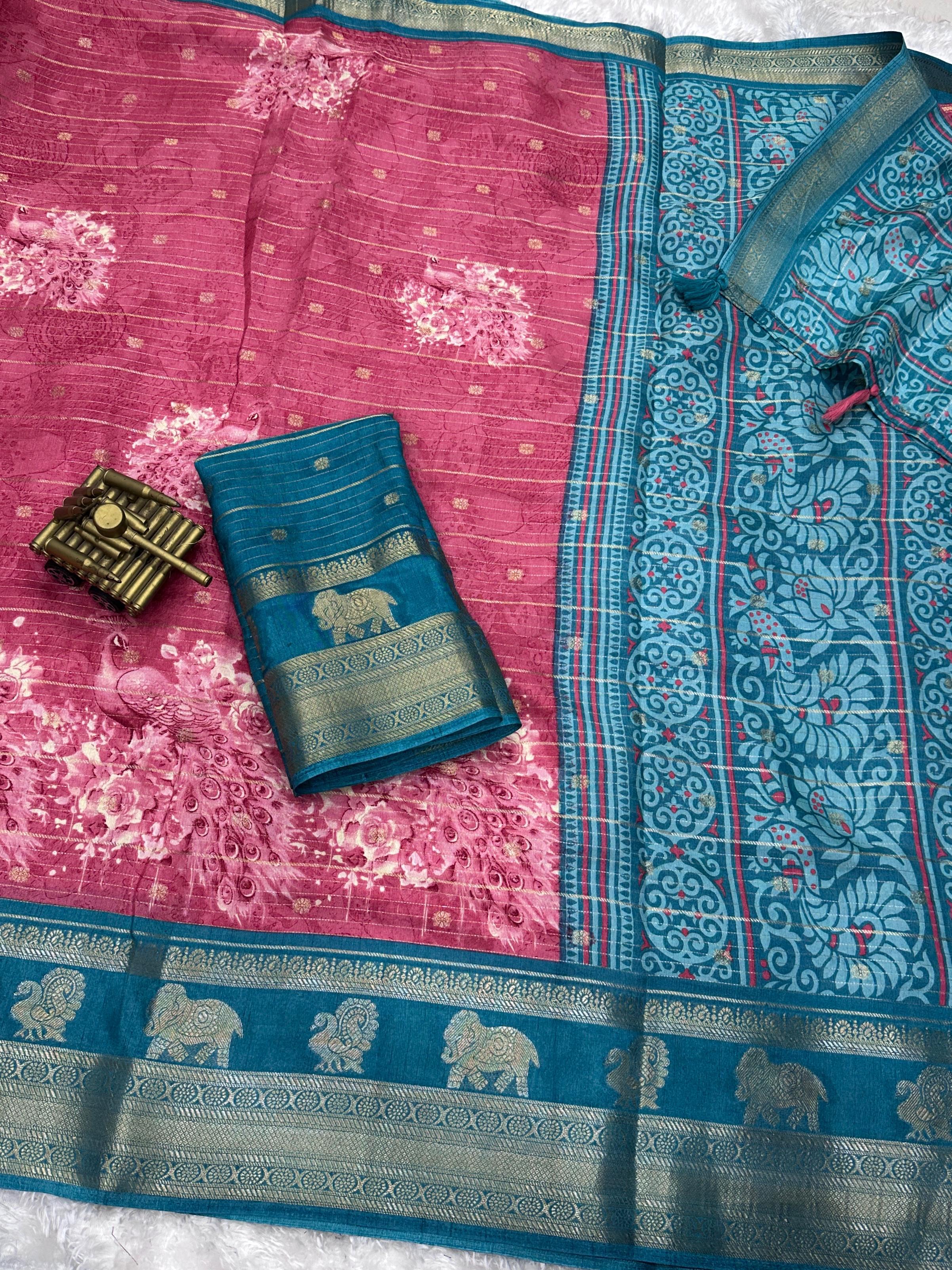 MORNI TUSSER SILK SAREE