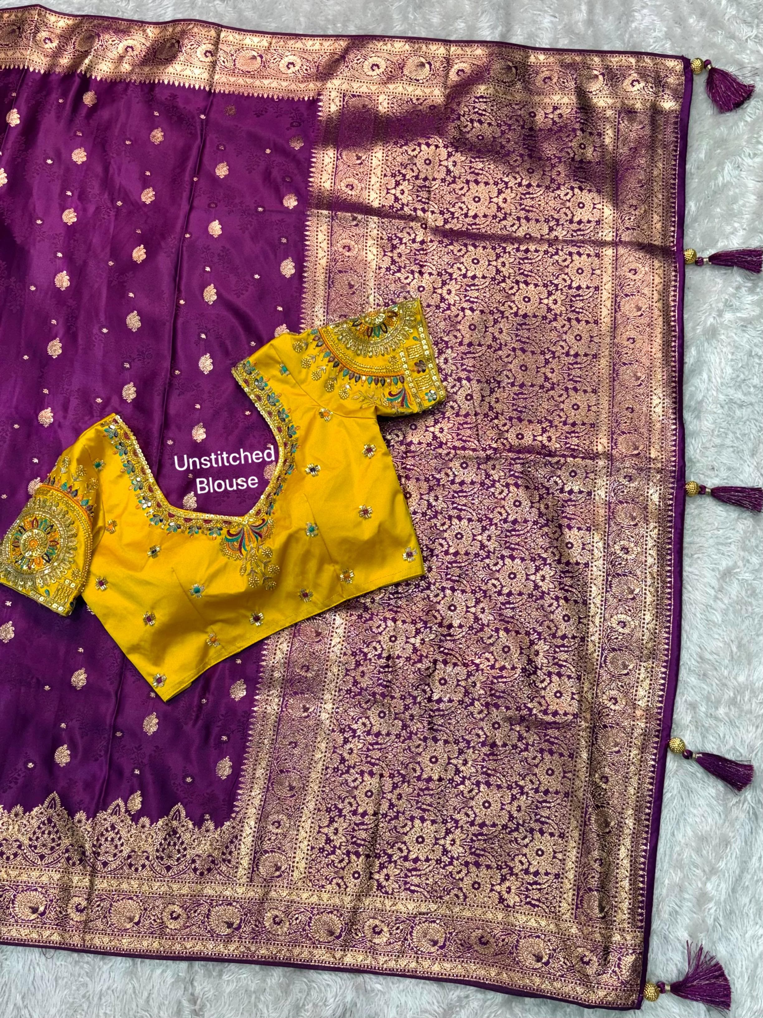 Banarasi Satin Silk Wedding Saree