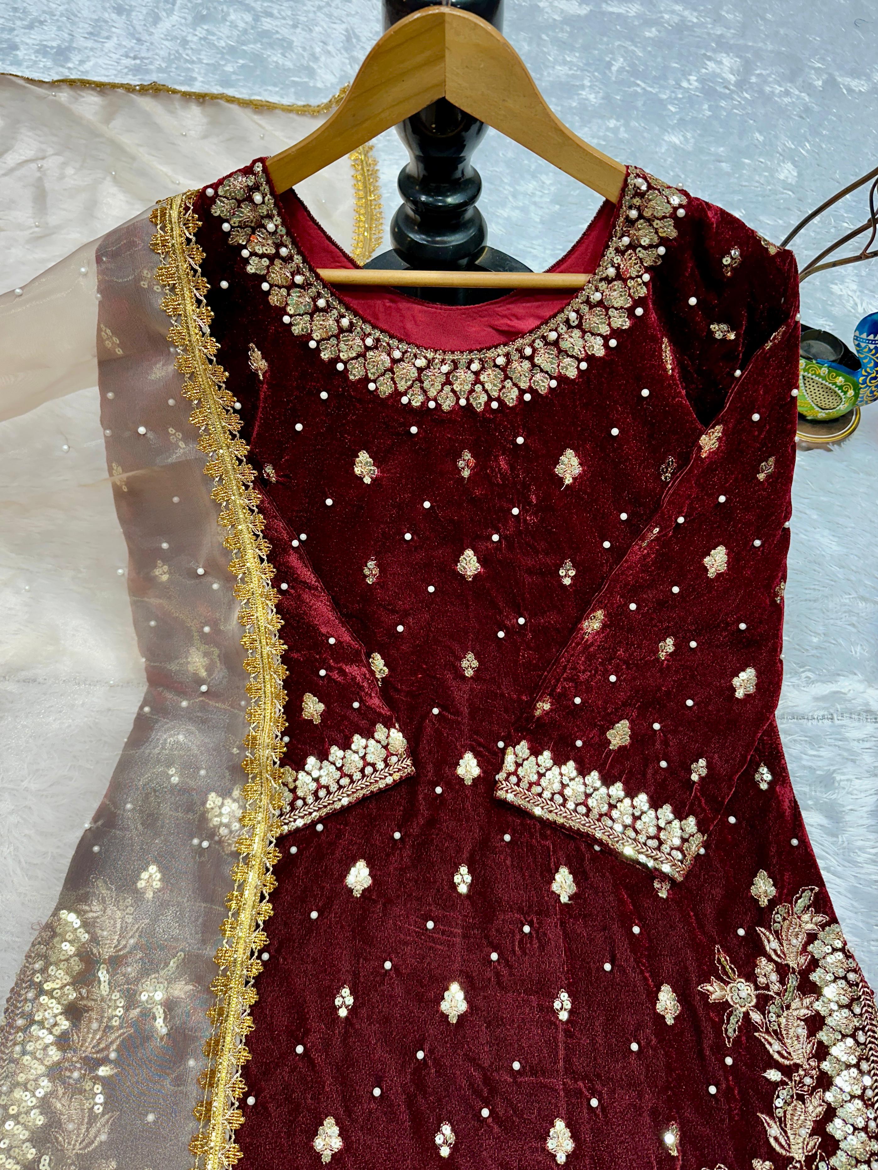 HAVY VISCOS VELVET SUIT