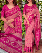 Manvi Linen Cotton Saree