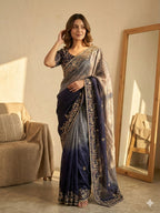 Shaded Color  Soft Frendy Chiffon Saree