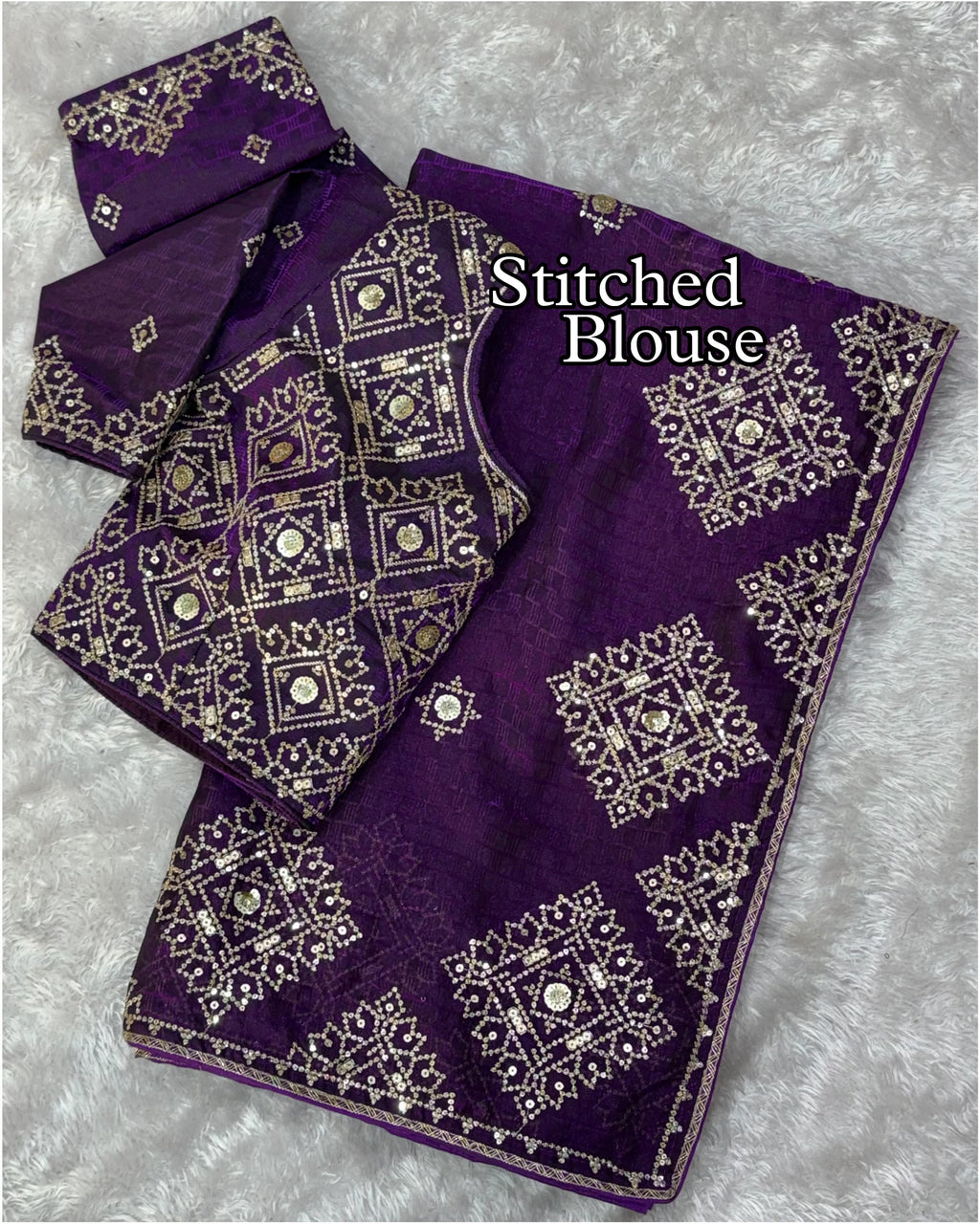 Madhubala Fandy satin self jacquard Saree