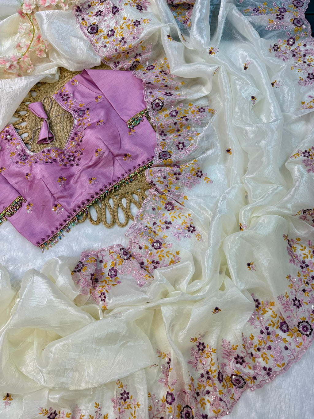 Gold Crush Soft Silk Saree