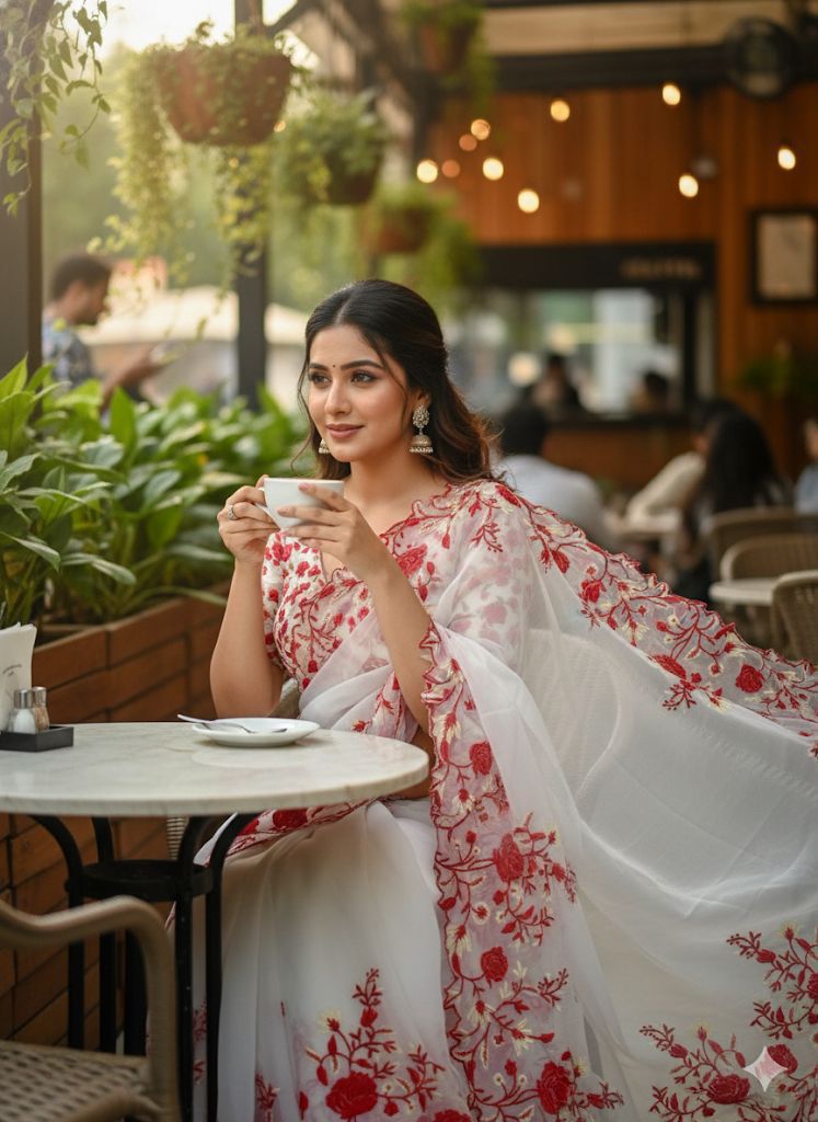 Pure Georgette Saree