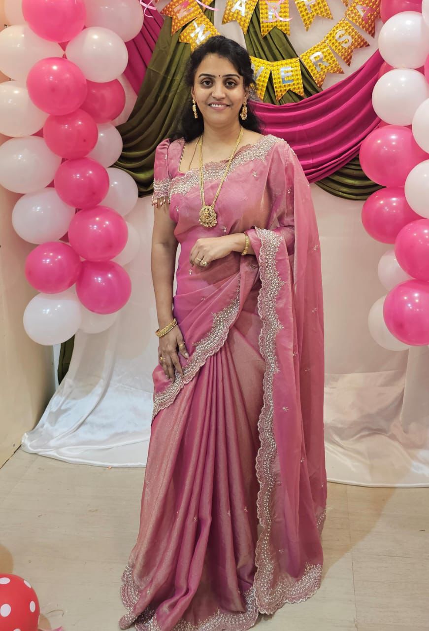 Multi Emrodairy Work Saree