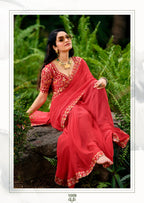 Rajasthani Georgette Laheriya Print Saree