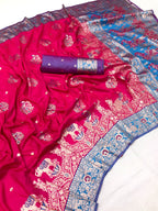 Pure paithani type Banarasi silk saree