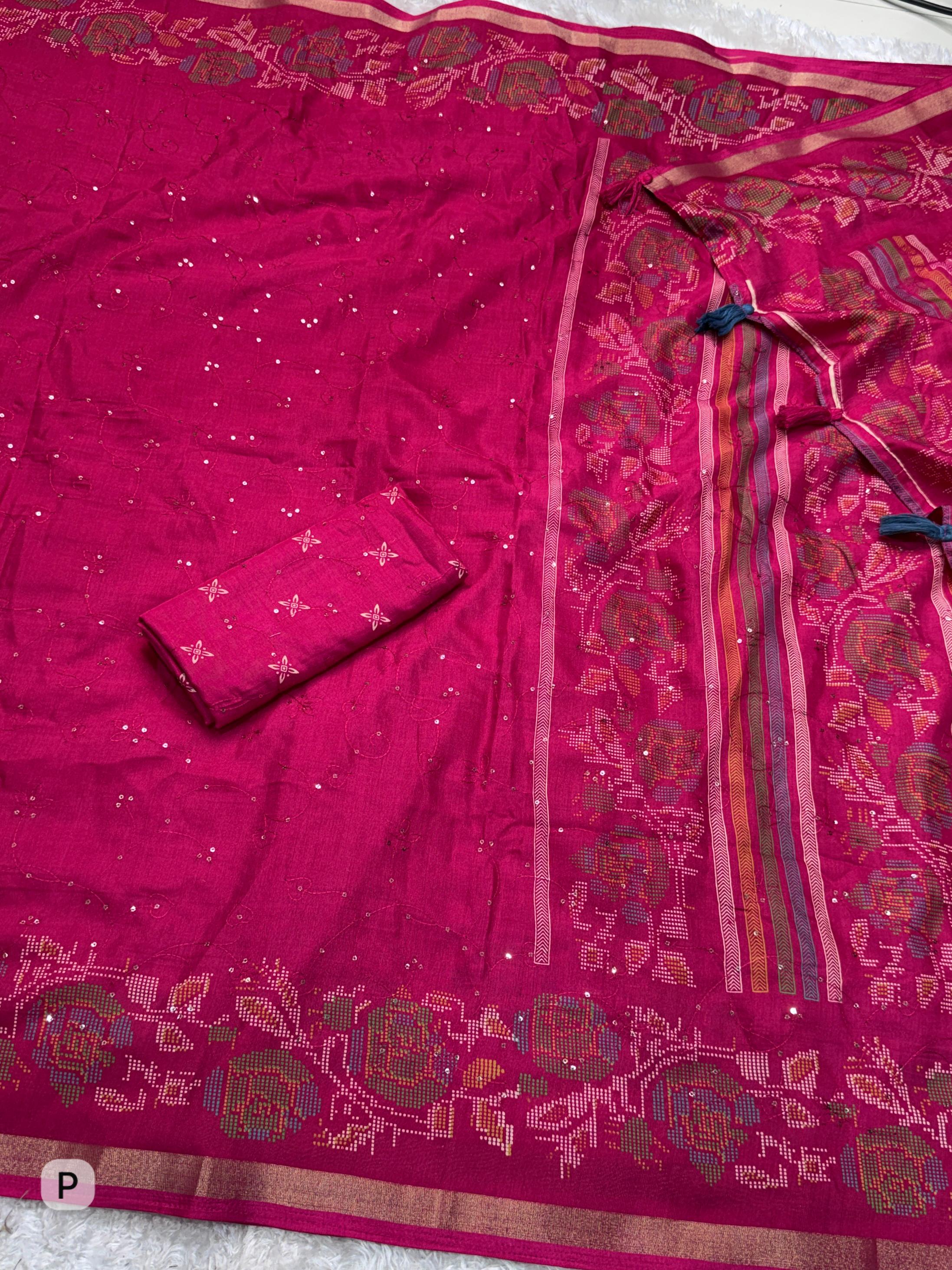 Daftari Mul Cotton Saree