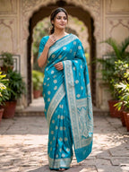 soft banarasi mashru satin silk saree