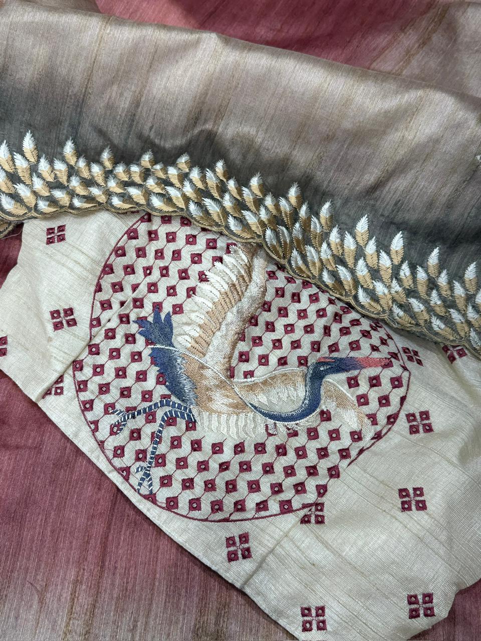 TISSUE SAREE MULTI COLOR