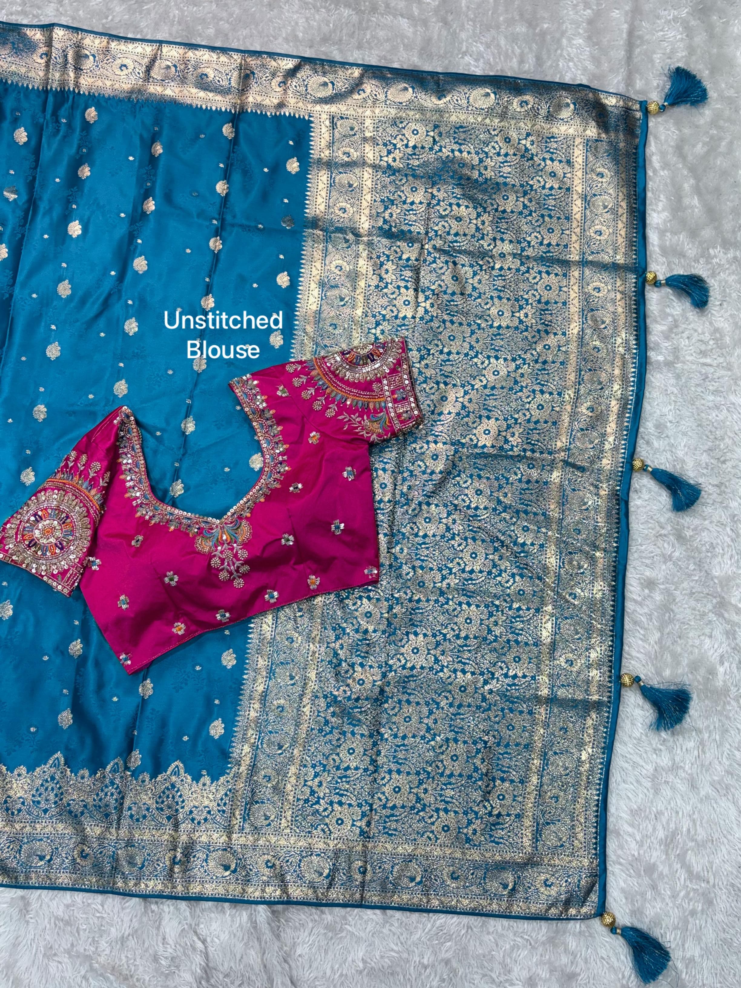 Banarasi Satin Silk Wedding Saree
