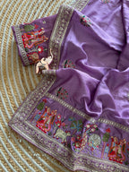 Very Soft nd Elegant Rich look vichitra silk saree