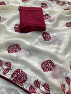 Party Wear Fendy Chiffon Saree