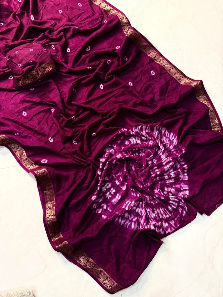 COTTON SOFT PREMIUM BANDHEJ SAREE