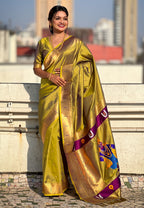 FLORAL MOTIFS PAITHANI SAREE