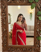 Very Soft nd elegant Rich look fendy sartin Saree