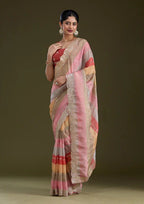 Goldy Silk With Beautiful Print Saree