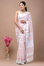 DIGITAL PRINT LINEN SAREE