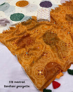 New  bhandani Georgette Saree