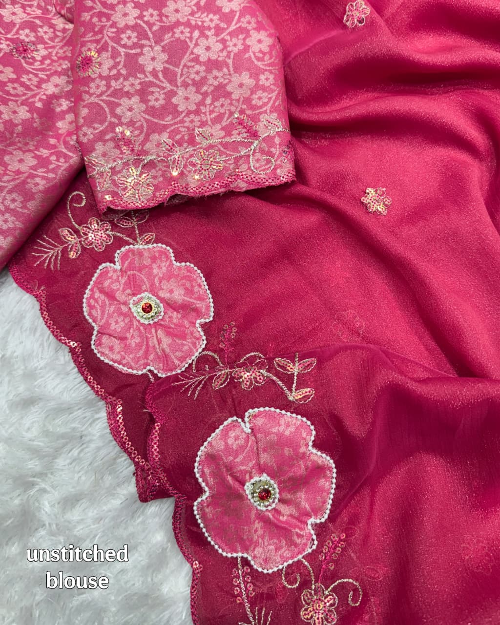 Dikshita Pure Nc Chiffon Saree