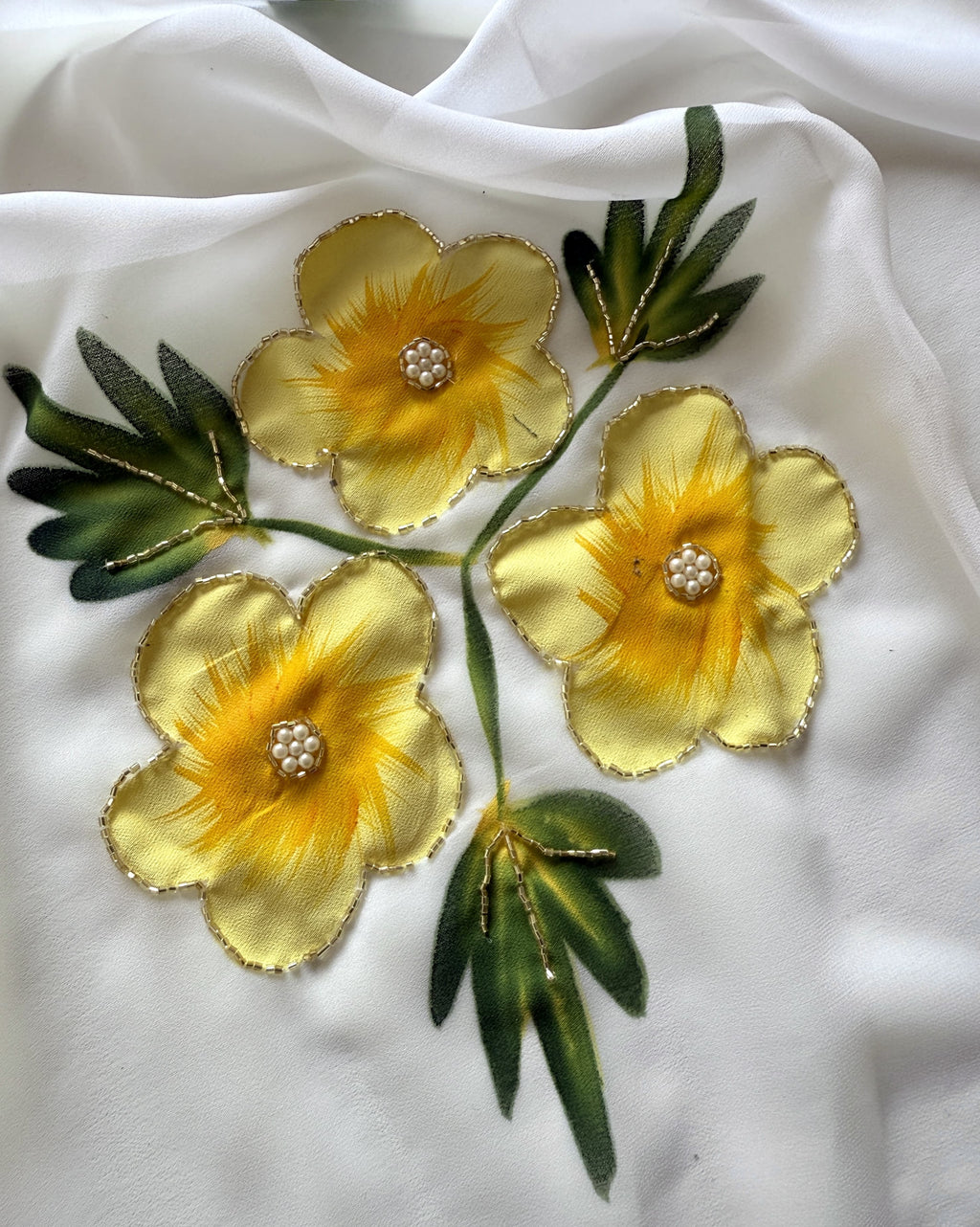 Soft Pure Georgette Handwork Sarees