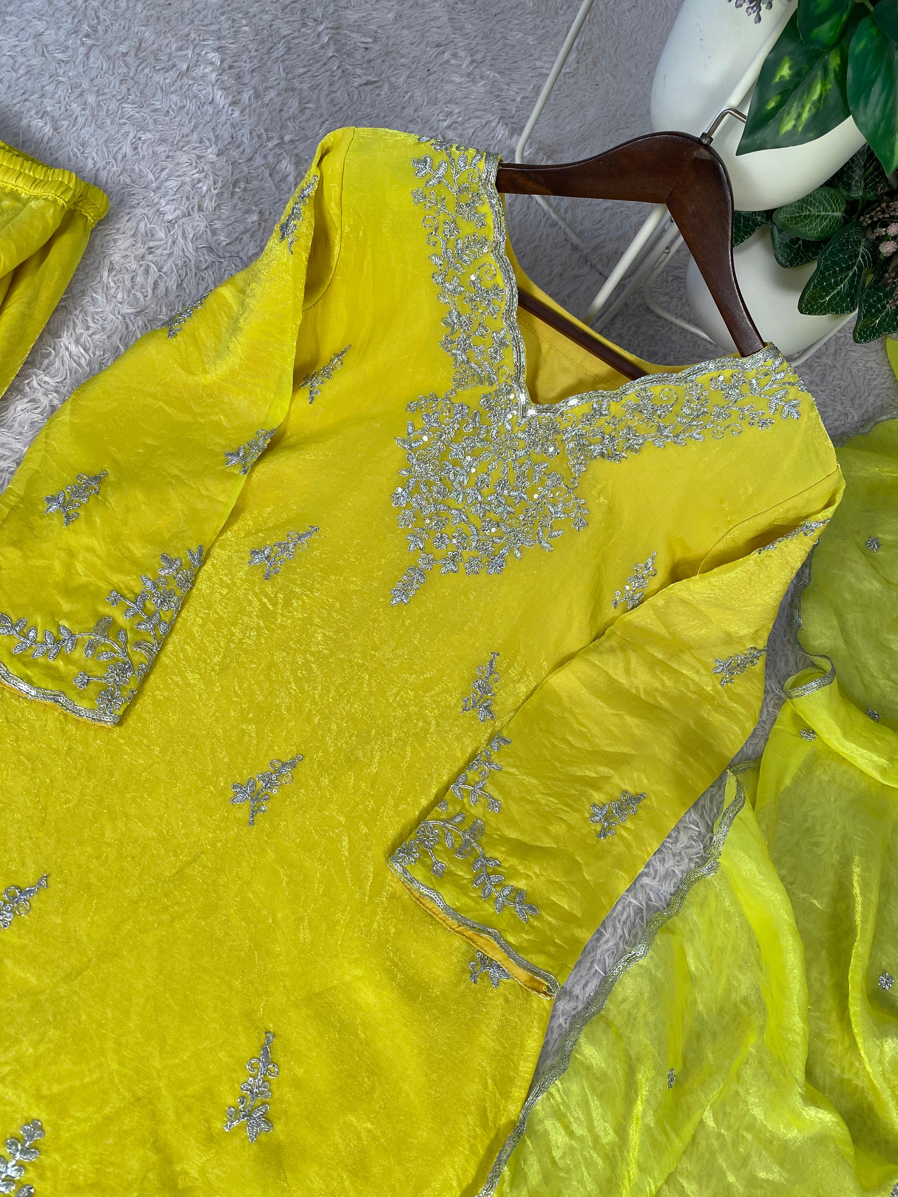 PARTY AND WEDDING PERFECT KURTI PLAZZO